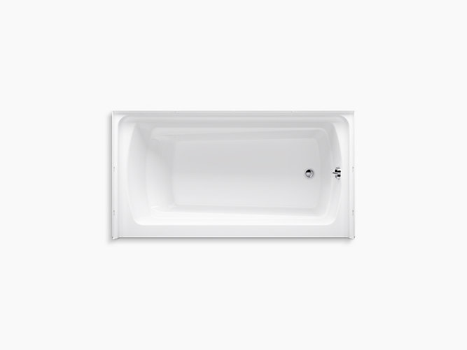 60 X 32 Bath With Right Hand Drain, Sterling Ensemble 60 X 32 White Tub With Surround